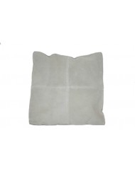 Cushion light grey, imitation sude, 50x50 cm