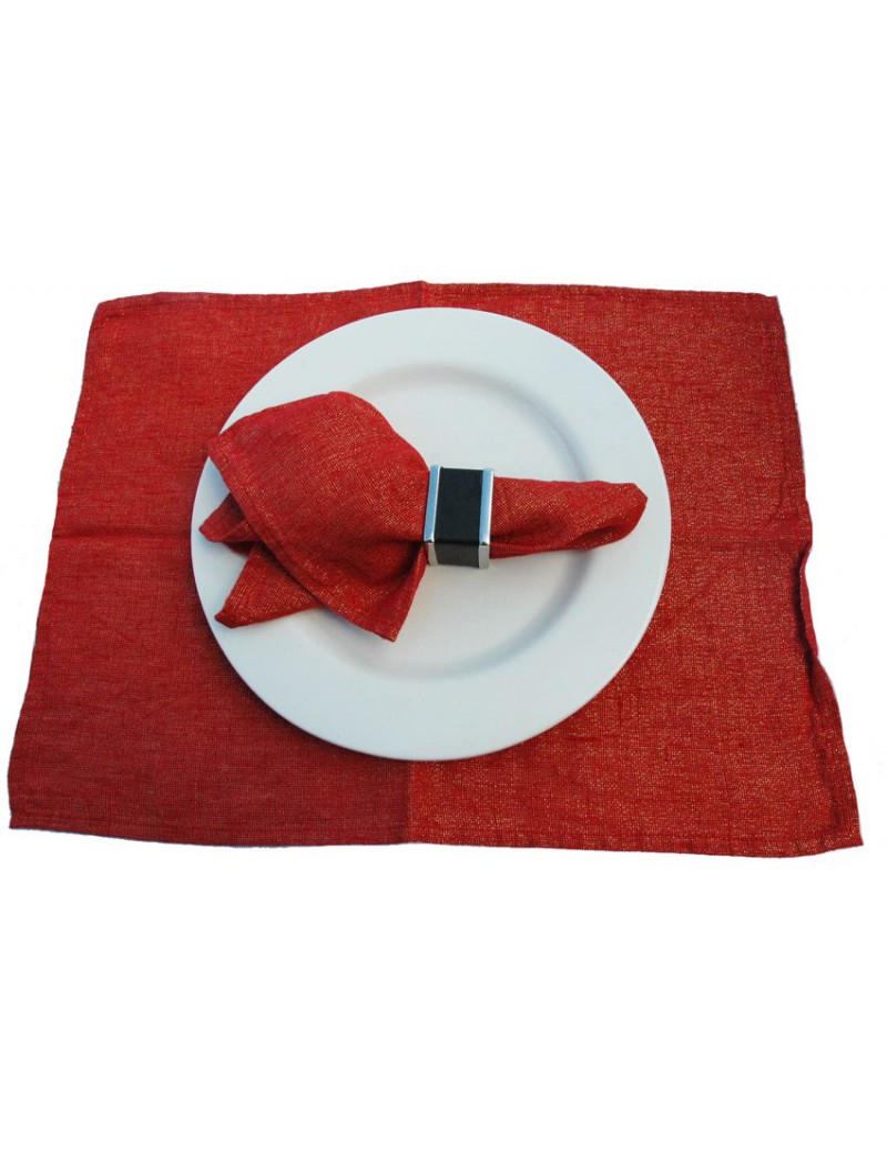 Placemat Shiny rot 38x49 cm Scapa Home - set von 6