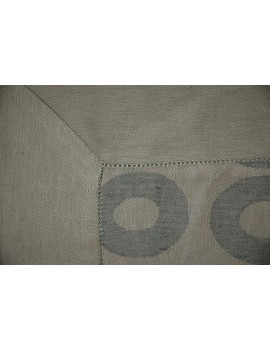 Table cloth circles grey 170x260