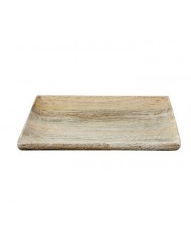 Wooden square serving plate 23x23