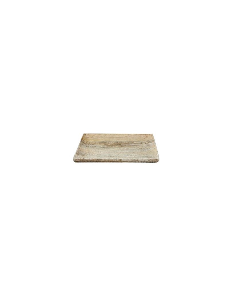 Vierkante serveerschotel in hout 23x23