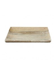 Vierkante serveerschotel in hout 23x23