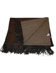 Brown Plaid Leather Fringes Scapa Home