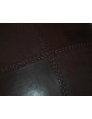 Darkgrey leather cushion of Scapa Home